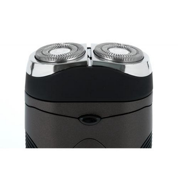 Електробритва Новий Харків НХ-9525 Спорт Black, 5W, роторна, сухе гоління, 2 головки для гоління, плаваючі подвійні леза, повторение контуров лица, живлення мережа, тример для скронь, механічна кнопка вмикання - 5