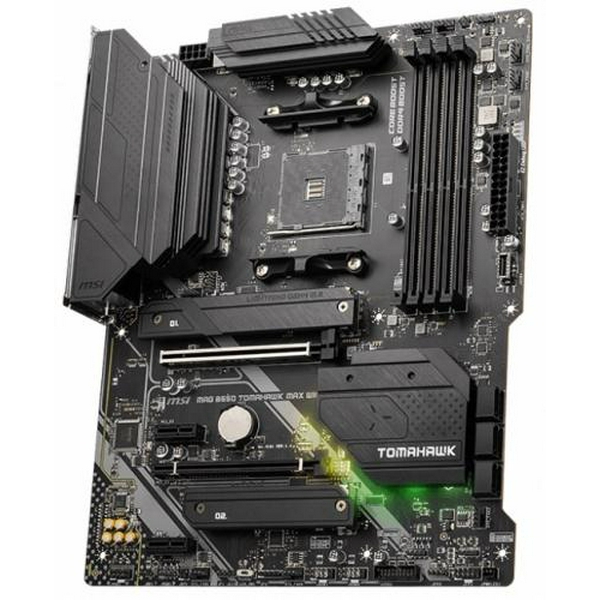 Мат.плата AM4 (B550) MSI MAG B550 TOMAHAWK MAX WIFI, B550, 4xDDR4, CrossFire, Int.Video(CPU), 6xSATA3, 2xM.2, 1xPCI-E 16x 4.0, 1xPCI-E 16x 3.0, 2xPCI-E 1x 3.0, ALC897, RTL8125B, WiFi 6, Bluetooth 5.2, 7xUSB3.2/6xUSB2.0, HDMI/DP, ATX - 4