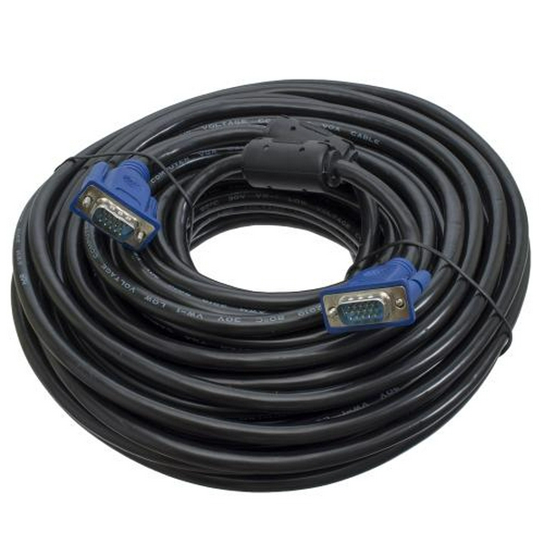 Кабель VGA (M) - VGA (M), 20 м, Black, Patron (PN-VGA-VGA-20М)
