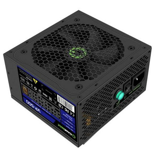 Блок живлення 500 Вт, GameMax VP-500, Black, 80+ Bronze, Active PFC, 12 см, 3xMolex / 4xSATA / 1x2+6-pin / 1x4+4-pin / 1x20+4-pin, захист OVP / UVP / OCP / OLP / OPP / SCP - 2