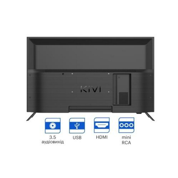 Телевізор 32" Kivi 32H550NB, Black, 1366x768 (LED, MVA, 60 Гц), DVB-T2/C, 2x8 Вт, 2xHDMI, 1xUSB, VESA 200x100 мм - 2