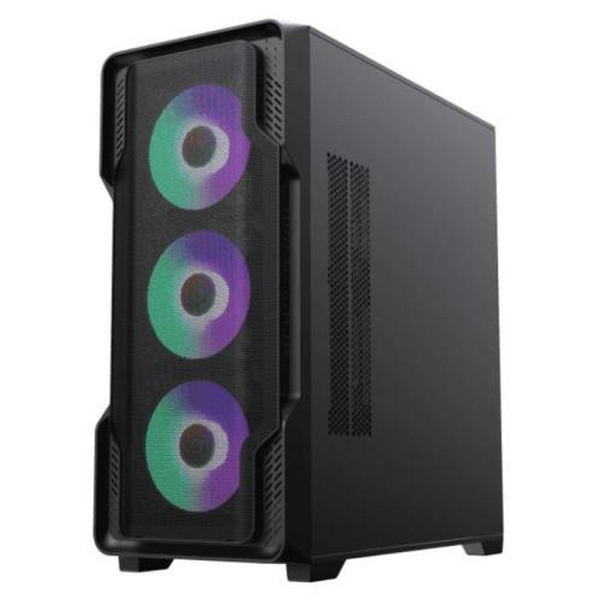 Корпус GameMax Siege BK Black, без БЖ, Mid Tower, EATX / ATX / Micro ATX / Mini-ITX, 1хUSB 3.0, 2хUSB 2.0, 4x120 мм АRGB, 465x210x485 мм, 0.6 мм - 4