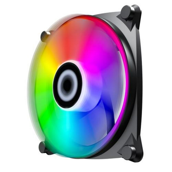 Вентилятор 120 мм, GameMax Big Bowl, Black, 120х120х25 мм, ARGB підсвічування, 1200 об/хв, 28.8 дБ, 3-pin/Molex / 3-pin ARGB (GMX-12-CBB)