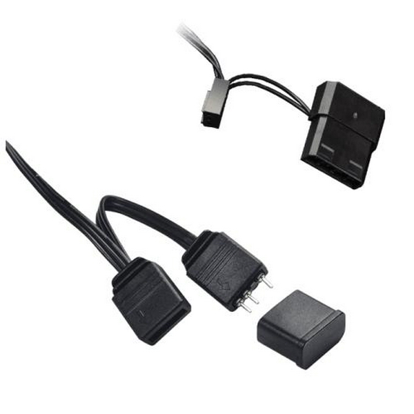 Вентилятор 120 мм, GameMax Big Bowl, Black, 120х120х25 мм, ARGB підсвічування, 1200 об/хв, 28.8 дБ, 3-pin/Molex / 3-pin ARGB (GMX-12-CBB) - 4