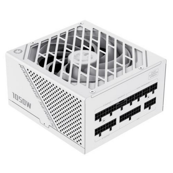Блок живлення 1050 Вт, GameMax GX-1050 PRO, White, модульний, 80+ Platinum, Active PFC, 13.5 см, 3xMolex / 10xSATA / 1x16-pin / 4x6+2-pin / 2x4+4-pin / 1x20+4-pin, захист OTP / OCP / SCP / OVP / UVP / OPP