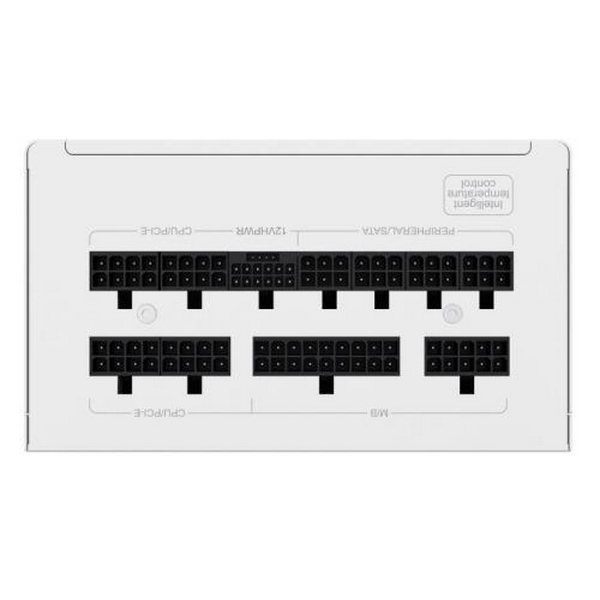 Блок живлення 1050 Вт, GameMax GX-1050 PRO, White, модульний, 80+ Platinum, Active PFC, 13.5 см, 3xMolex / 10xSATA / 1x16-pin / 4x6+2-pin / 2x4+4-pin / 1x20+4-pin, захист OTP / OCP / SCP / OVP / UVP / OPP - 4