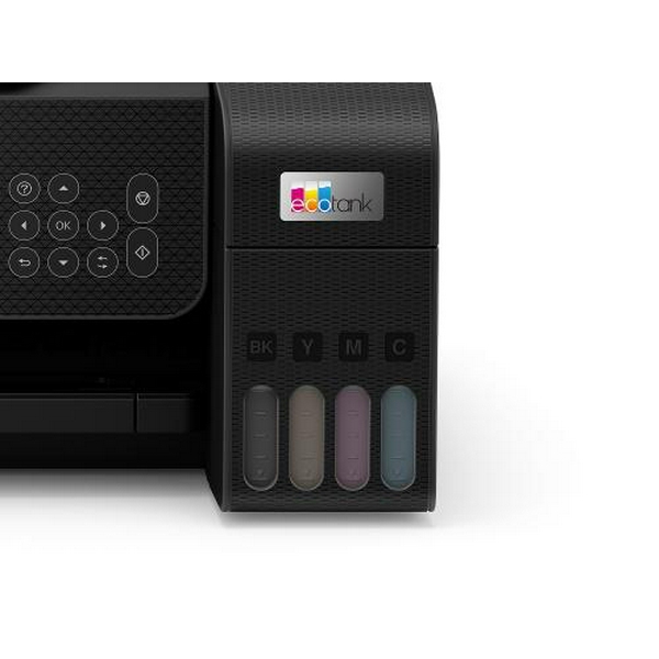 БФП струменевий кольоровий A4 Epson L3260, Black, WiFi, 5760х1440 dpi, до 33/15 стор/хв, РК-екран 3.7 см, USB, вбудоване СБПЧ, чорнило Epson 103 (C11CJ66409) - 5