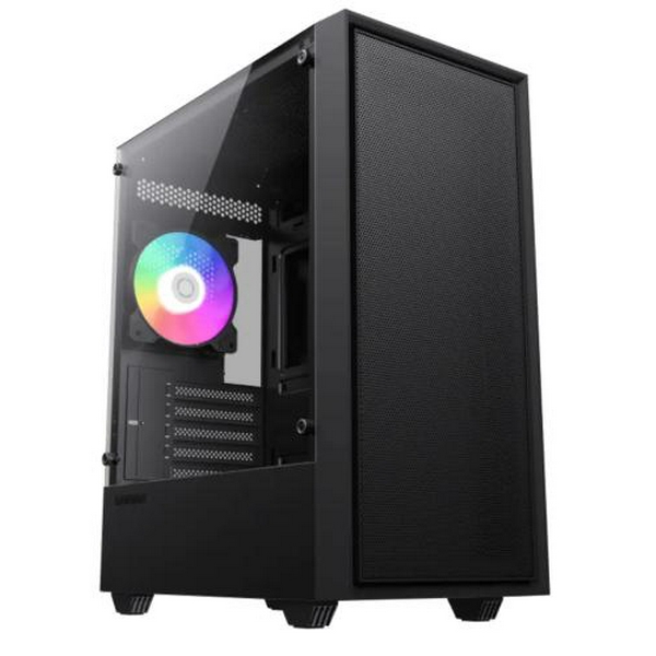 Корпус GameMax Storm Black, без БЖ, Mini Tower, Micro ATX, 2хUSB 2.0, 1хUSB 3.0, 1x120mm FAN, 380x200x450 мм, 0.8 мм - 3