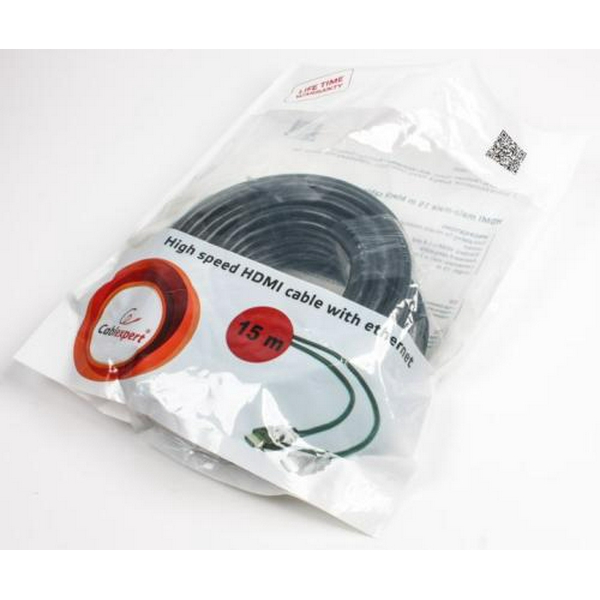 Кабель HDMI (M) - HDMI (M), 15 м, Black, Cablexpert, V2.0 (CC-HDMI4-15M) - 3