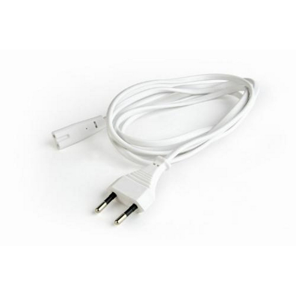 Кабель живлення від мережі PC-184, White, 1.8 м, Cablexpert, CEE 7/16 - IEC C7, 2x0.75 мм² (PC-184-VDE-W) - 2