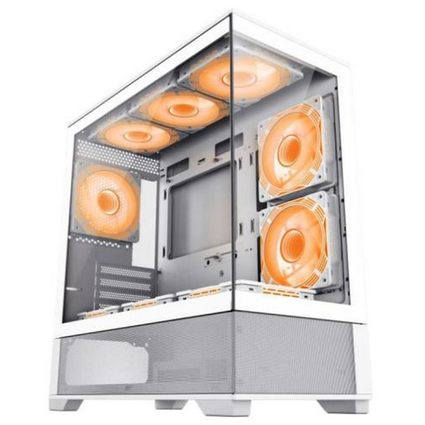 Корпус GameMax Vista MW White, без БЖ, Mid Tower, Micro ATX / Mini-ITX, 2xUSB 2.0, 1xUSB 3.0, 485x210x433 мм, 0.6 мм, 7.45 кг - 5