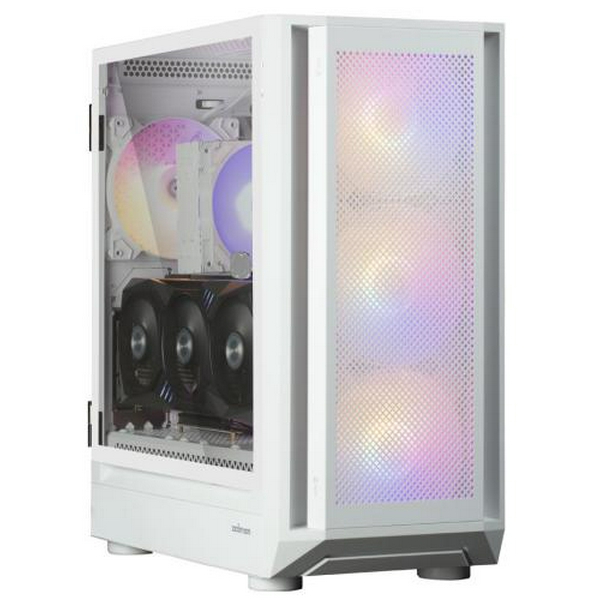 Корпус Zalman i6, White, Mid Tower, без БЖ, для E-ATX / ATX / Micro ATX / Mini ITX, 1xType-C / 1xUSB 3.0 / 1xUSB 2.0, макс. CPU - 180 мм / VGA - 355 мм, 4x140 мм RGB, бічна панель із загартованого скла