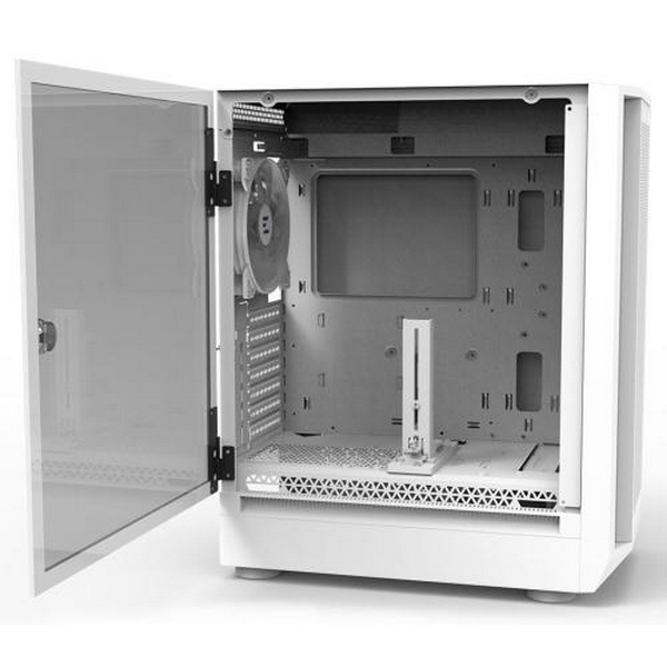 Корпус Zalman i6, White, Mid Tower, без БЖ, для E-ATX / ATX / Micro ATX / Mini ITX, 1xType-C / 1xUSB 3.0 / 1xUSB 2.0, макс. CPU - 180 мм / VGA - 355 мм, 4x140 мм RGB, бічна панель із загартованого скла - 3