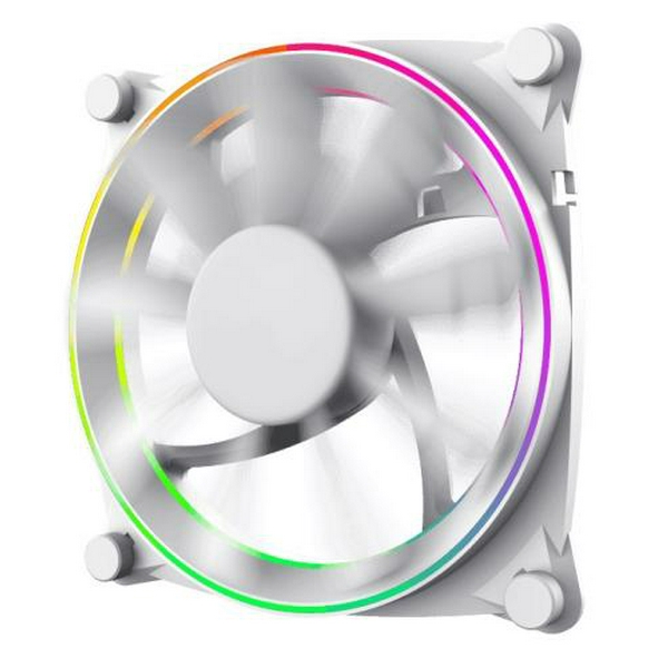 Вентилятор 120 мм, GameMax Big Bowl, White, 120х120х25 мм, ARGB підсвічування, 1200 об/хв, 28.8 дБ, 3-pin/Molex / 3-pin ARGB (GMX-12-DBB-WT) - 2
