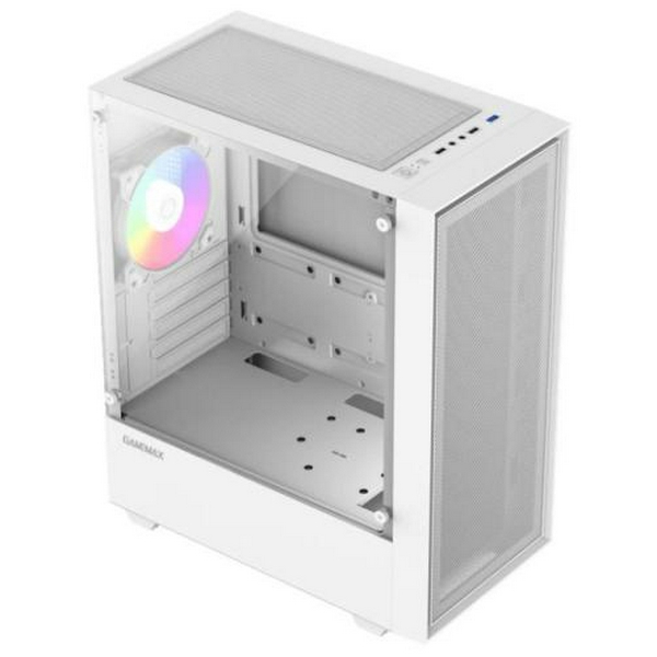 Корпус GameMax Storm White, без БЖ, Mid Tower, Micro ATX / Mini ITX, 2хUSB 2.0, 1хUSB 3.0, 1x120 мм RGB Fan, 380x200x450 мм - 2