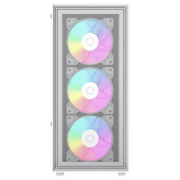 Корпус GameMax Storm White, без БЖ, Mid Tower, Micro ATX / Mini ITX, 2хUSB 2.0, 1хUSB 3.0, 1x120 мм RGB Fan, 380x200x450 мм - 8