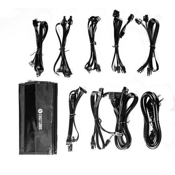 Блок живлення 650 Вт, Chieftec PowerUP, Black, модульний, 80+ Gold, Active PFC, 120 мм, 3xMolex / 9xSATA / 2x6+2-pin / 2x4+4-pin / 1x20+4-pin, захист AFC/OCP/OPP/OTP/OVP/SCP/SIP/UVP, ATX 12V 2.53 (GPX-650FC) - 8