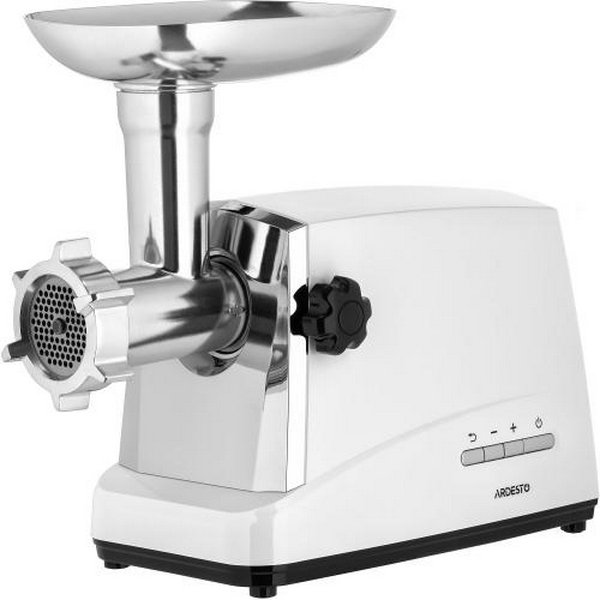 М'ясорубка Ardesto MGA-2300J, White/Silver, 1750Вт, 3 диски, 2кг/хв, тертка/шатківниця, насадки домашніх ковбасок та кеббе, для картоплі, реверс - 2