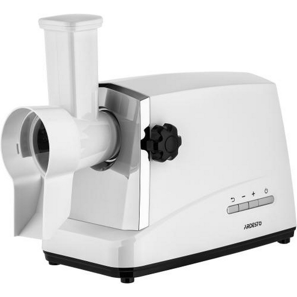 М'ясорубка Ardesto MGA-2300J, White/Silver, 1750Вт, 3 диски, 2кг/хв, тертка/шатківниця, насадки домашніх ковбасок та кеббе, для картоплі, реверс - 3