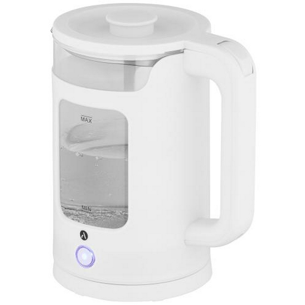 Електрочайник Ardesto EKL-T31GW, White, 1350W, 1.5л, дисковий, скло, індикатор рівня води, підсвічування, відключення при недостатній кількості води - 3