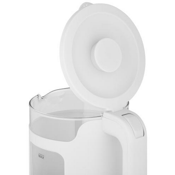 Електрочайник Ardesto EKL-T31GW, White, 1350W, 1.5л, дисковий, скло, індикатор рівня води, підсвічування, відключення при недостатній кількості води - 4