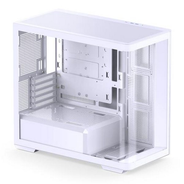 Корпус Jonsbo D300, White, без БЖ, Mini Tower, для Micro ATX / Mini ITX, 1xType-C / 2xUSB 3.0, макс. CPU - 180 мм / VGA - 430 мм, бічна та передня панель із загартованого скла - 4