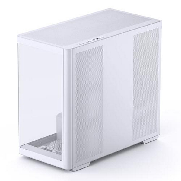 Корпус Jonsbo D300, White, без БЖ, Mini Tower, для Micro ATX / Mini ITX, 1xType-C / 2xUSB 3.0, макс. CPU - 180 мм / VGA - 430 мм, бічна та передня панель із загартованого скла - 5