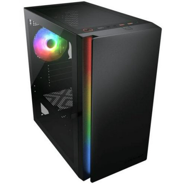 Корпус Cougar Purity RGB Black, без БЖ, Micro ATX / Mini ITX, USB 3.0 x2, USB 2.0 x1, RGB підсвічування, 1x120 ARGB, загартоване скло, 200x392x360 мм - 3