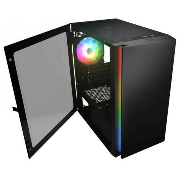 Корпус Cougar Purity RGB Black, без БЖ, Micro ATX / Mini ITX, USB 3.0 x2, USB 2.0 x1, RGB підсвічування, 1x120 ARGB, загартоване скло, 200x392x360 мм - 4