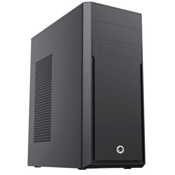 Корпус GameMax ET-214-NP 2U3-TYC Black, без БЖ, Midi Tower, ATX / Micro ATX / Mini ITX, 1хUSB-C 3.0, 370x175x410 мм
