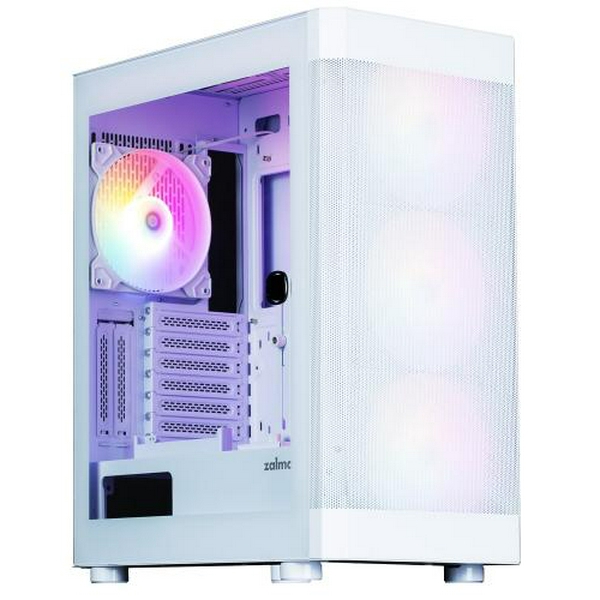 Корпус Zalman i4 TG, White, Mid Tower, без БЖ, для ATX / Micro ATX / Mini ITX, 2xUSB 3.0 / 1xUSB 2.0, макс. CPU - 170 мм / VGA - 320 мм, 4x140 мм RGB, бічна панель із загартованого скла - 2