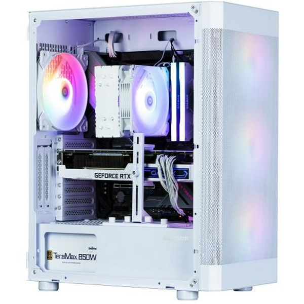 Корпус Zalman i4 TG, White, Mid Tower, без БЖ, для ATX / Micro ATX / Mini ITX, 2xUSB 3.0 / 1xUSB 2.0, макс. CPU - 170 мм / VGA - 320 мм, 4x140 мм RGB, бічна панель із загартованого скла - 7