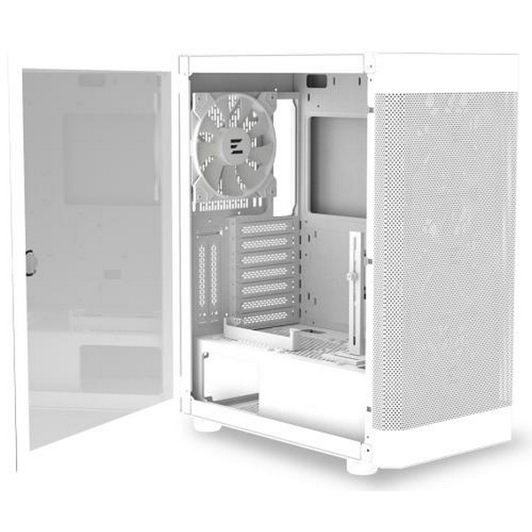 Корпус Zalman i4 TG, White, Mid Tower, без БЖ, для ATX / Micro ATX / Mini ITX, 2xUSB 3.0 / 1xUSB 2.0, макс. CPU - 170 мм / VGA - 320 мм, 4x140 мм RGB, бічна панель із загартованого скла - 8