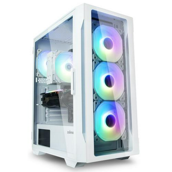 Корпус Zalman i3 NEO TG, White, Mid Tower, без БЖ, для ATX / Micro ATX / Mini ITX, 2xUSB 3.0 / 1xUSB 2.0, макс. CPU - 162 мм / VGA - 355 мм, 4x120 мм ARGB, бічна панель із загартованого скла