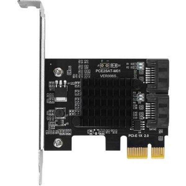 Контролер Dynamode PCI-E x1, 2xSATA3, чіп 88SE9125 (PCI-E-2xSATAIII-Marvell)