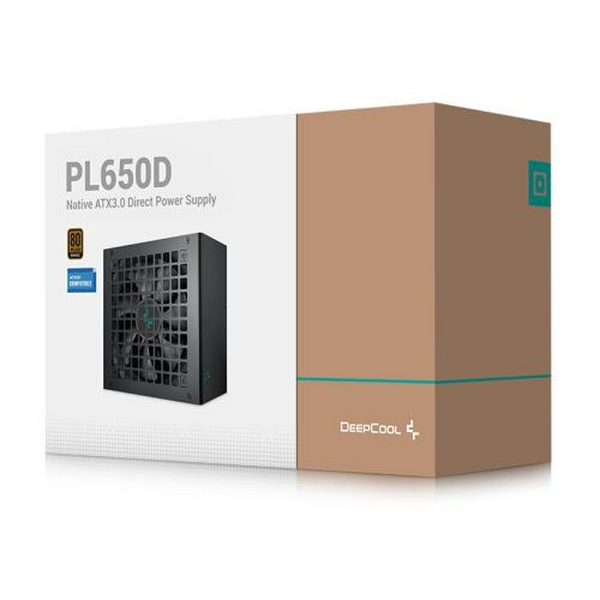 Блок живлення 650 Вт, Deepcool PL650D, Black, 80+ Bronze, Active PFC, 12 см HYB, 2xMolex / 6xSATA / 1x16-pin / 3x6+2-pin / 2x4+4-pin / 1x20+4-pin, захист OPP/OVP/SCP/OTP/OCP/UVP/SIP/NLO, ATX12V V3.0 (R-PL650D-FC0B-EU-V2)) - 8