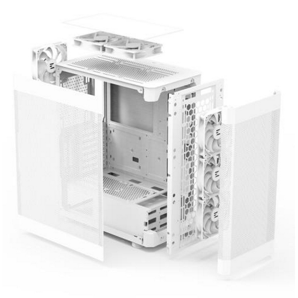 Корпус Zalman i4, White, Mid Tower, без БЖ, для ATX / Micro ATX / Mini ITX, 2xUSB 3.0 / 1xUSB 2.0, макс. CPU - 170 мм / VGA - 320 мм, 6x120 мм - 9