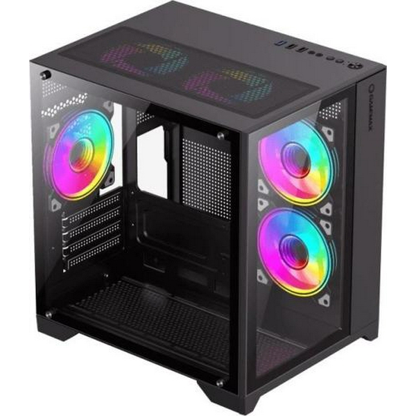 Корпус GameMax Infinity Mini Black, без БЖ, Mini Tower, Micro ATX / Mini ITX, 1хUSB 3.0, 2хUSB 2.0, 358х275х373 мм, 3.6кг
