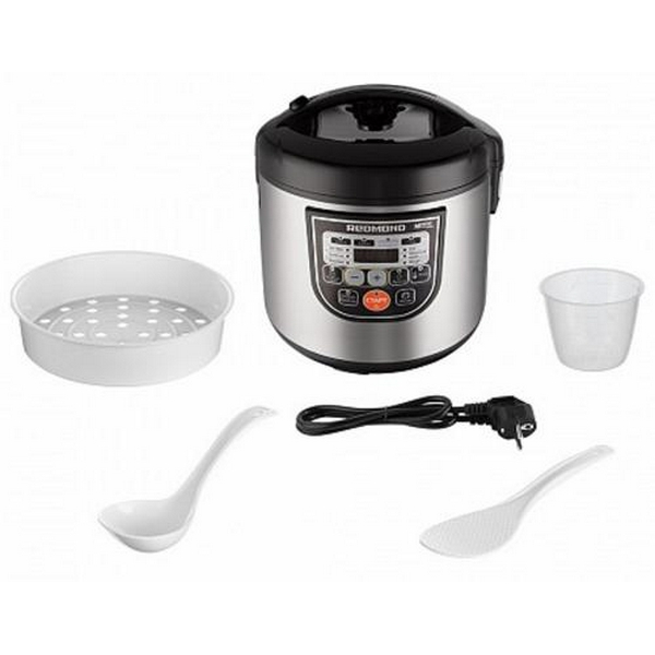 Мультиварка Redmond RMC-M22 Black, 860W, чаша 5л, дисплей, програм 10, керамічне покриття, кнопкове керування - 3