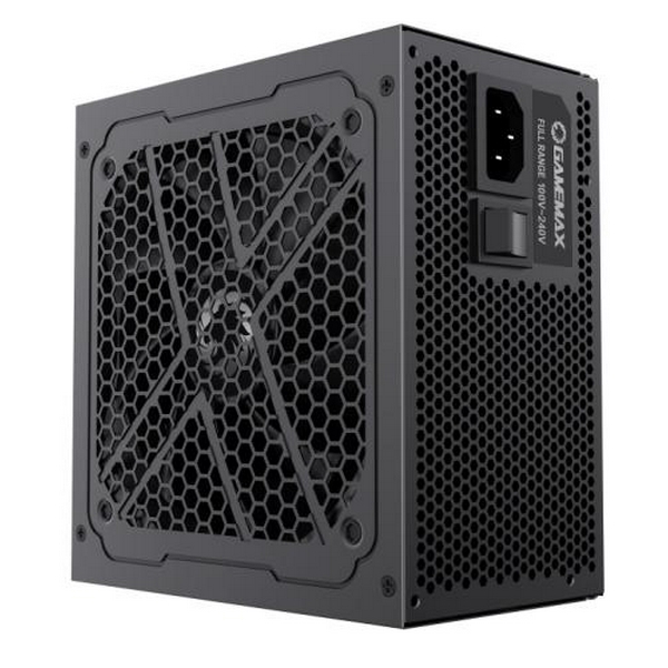 Блок живлення 700 Вт, GameMax GX-700, Black, 80+ Gold, 12 см, 3xMolex / 6xSATA / 4x6+2-pin / 2x4+4-pin / 1x20+4-pin, захист OVP / OPP / OCP / SCP / OTP / UVLO - 9