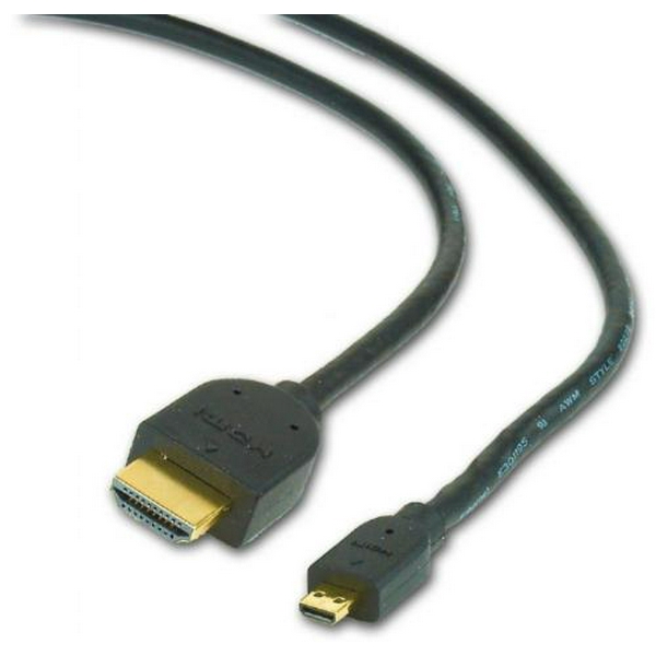 Кабель HDMI (M) - micro HDMI (M), 4.5 м, Black, Cablexpert, V1.4 (CC-HDMID-15) - 2