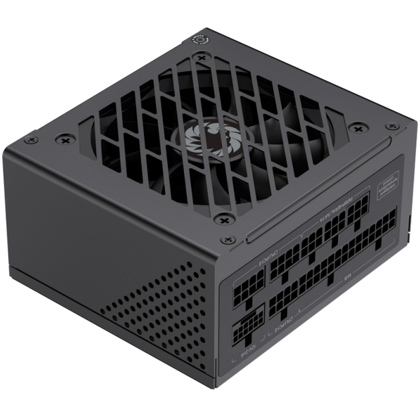 Блок живлення 650 Вт, GameMax GS-650G, Black, SFX, модульний, 80+ Gold, Active PFC, 9.2 см, 3xMolex / 4xSATA / 3x2+6-pin / 1x4+4-pin / 1x20+4-pin, захист OVP / UVP / OCP / OTP / OPP / SCP - 2