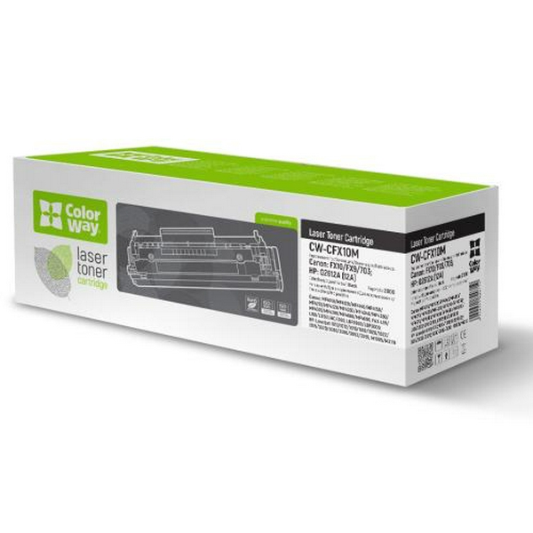 Картридж Canon FX-10, Black, MF4018/4120/4140/4150/4270/4320, 2000 стор, ColorWay (CW-CFX10M)