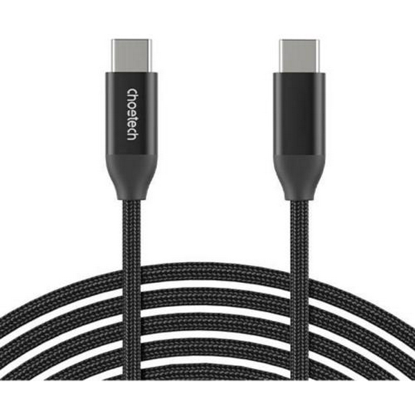 Кабель Type-C - Type-C, 2 м, Black, Choetech, 240 Вт, 5A (XCC-1036-BK)