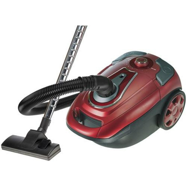 Пилосос Castle CW-101R, Red, 2000W, мішок, сухе прибирання, пилозбірник 3л, регулювання потужності на корпусі, 2-позиційна насадка, насадки для меблів та кутків