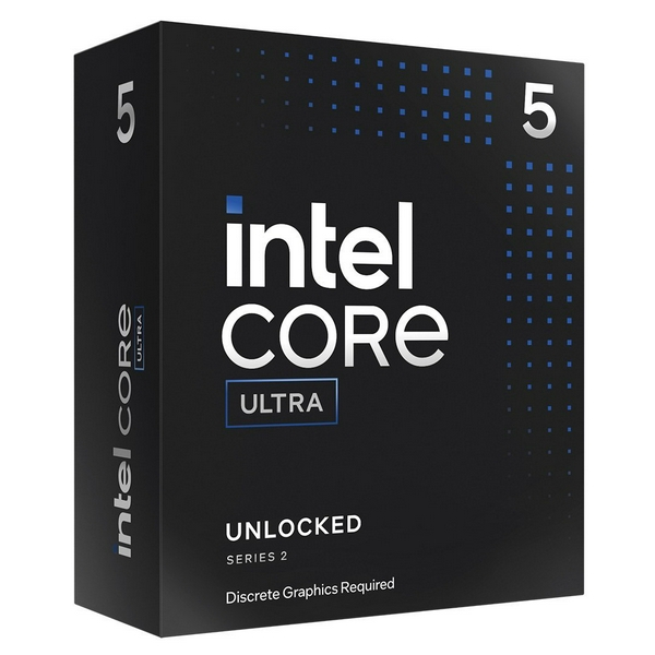 Процесор Intel Core Ultra 5 245KF (LGA1851), Box, 14x4.2 ГГц (Turbo Boost 5.2 ГГц, 14 потоків), AI Boost, L3 24Мб / L2 26Мб, Arrow Lake, 3 нм, TDP 125 Вт / 159 Вт (BX80768245KF)