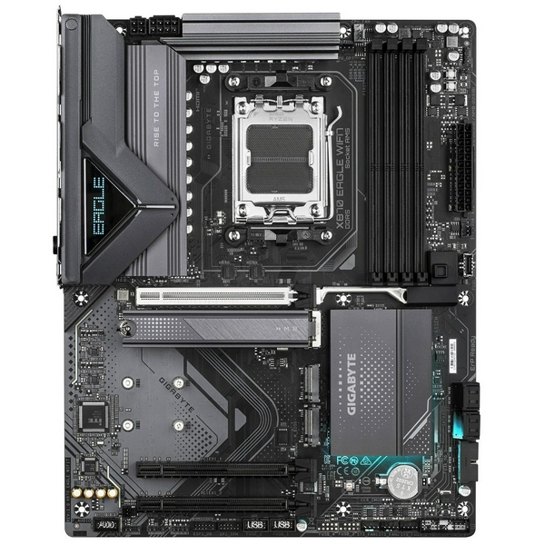 Материнська плата AM5 Gigabyte X870 EAGLE WIFI7, X870, 4xDDR5, Int.Video (CPU), 4xSATA3, 3xM.2, 1xPCI-E 5.0 x16, 2xPCI-E 3.0 x16, Realtek 7.1, Realtek 2.5GbE, WiFi 7, Bluetooth 5.4, 7xUSB3.2/8xUSB2.0, HDMI/2xType-C, ATX - 2