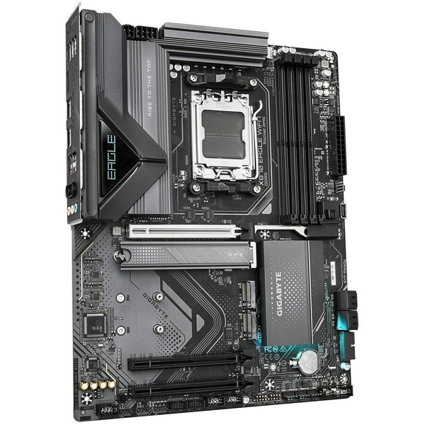 Материнська плата AM5 Gigabyte X870 EAGLE WIFI7, X870, 4xDDR5, Int.Video (CPU), 4xSATA3, 3xM.2, 1xPCI-E 5.0 x16, 2xPCI-E 3.0 x16, Realtek 7.1, Realtek 2.5GbE, WiFi 7, Bluetooth 5.4, 7xUSB3.2/8xUSB2.0, HDMI/2xType-C, ATX - 3