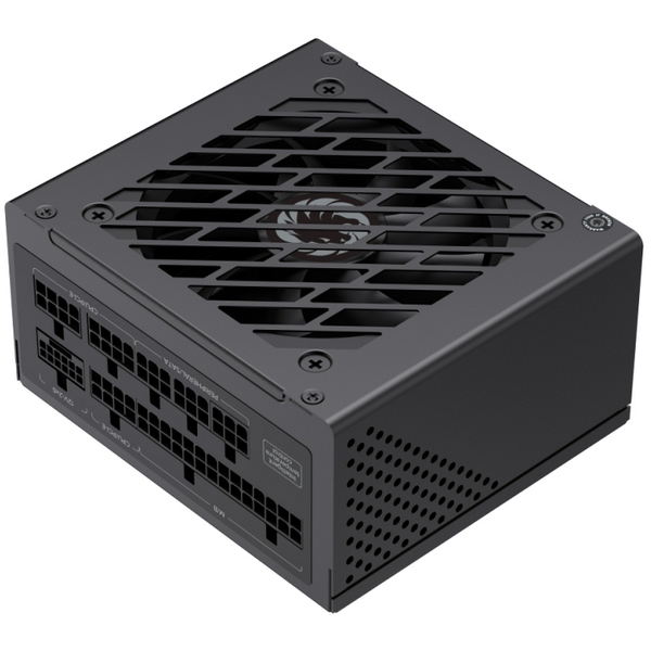 Блок живлення 750 Вт, GameMax GS-750G, Black, SFX, модульний, 80+ Gold, Active PFC, 9.2 см, 3xMolex / 4xSATA / 1x16-pin / 3x2+6-pin / 2x4+4-pin / 1x20+4-pin, захист OVP / UVP / OCP / OTP / OPP / SCP - 3