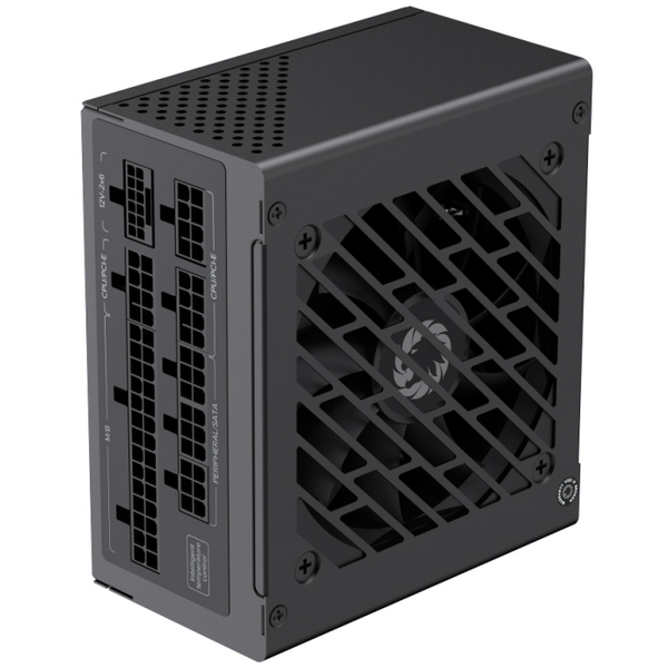 Блок живлення 750 Вт, GameMax GS-750G, Black, SFX, модульний, 80+ Gold, Active PFC, 9.2 см, 3xMolex / 4xSATA / 1x16-pin / 3x2+6-pin / 2x4+4-pin / 1x20+4-pin, захист OVP / UVP / OCP / OTP / OPP / SCP - 6